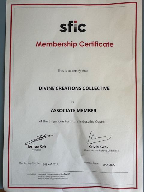 SFIC Singapore Membership Certificate