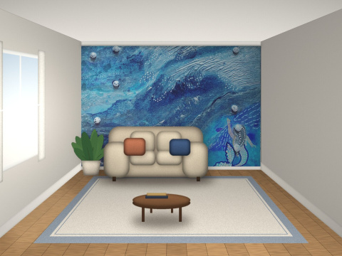 Emanation-Based Prana Art on Wallpaper